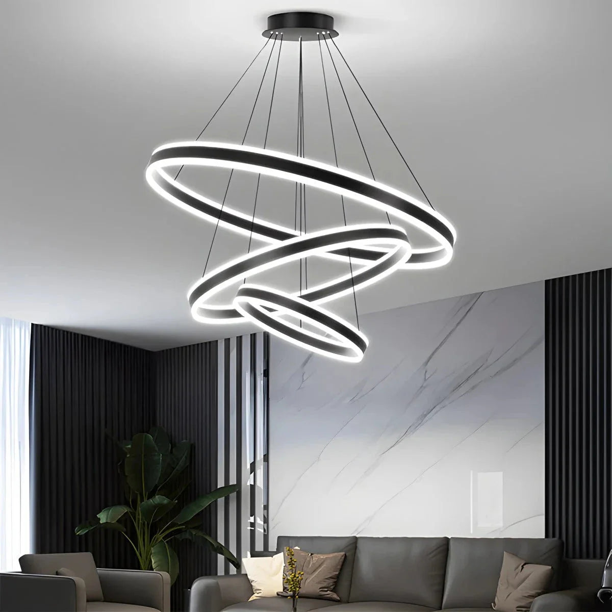 Feyran Circle Layered Living Room Chandelier