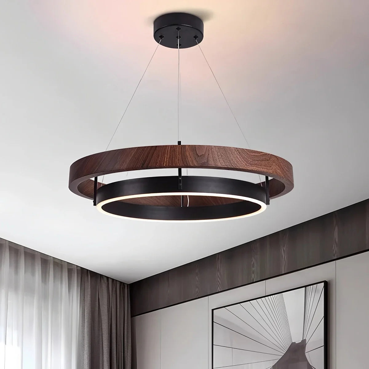 Feyran Circular LED Chandelier for Dining Room