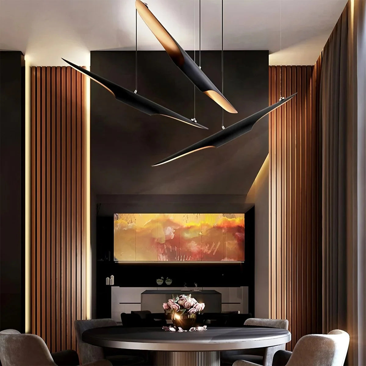 Feyran Coltrane Pipe Pendant Lamp for Dining Room