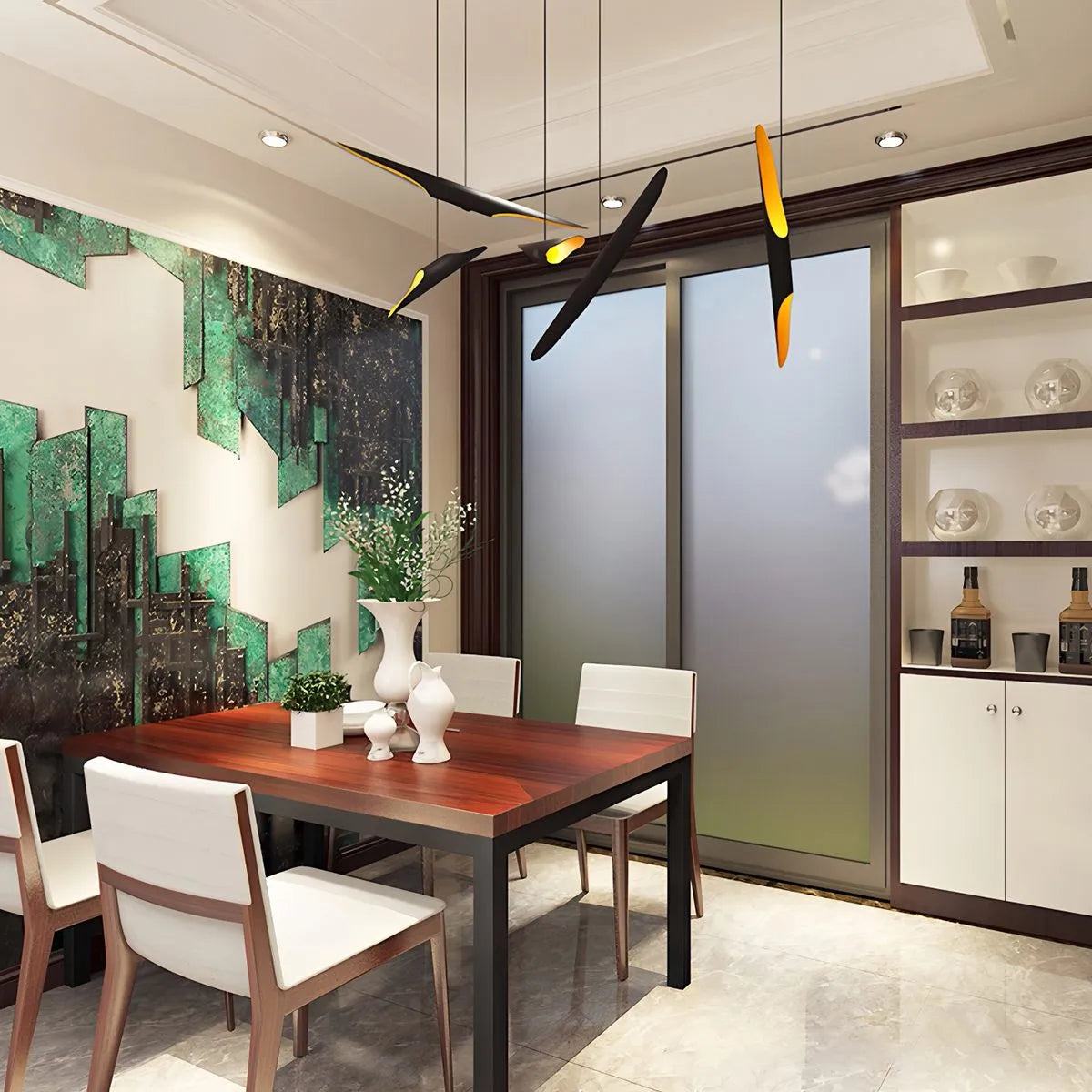 Feyran Coltrane Pipe Pendant Lamp for Dining Room