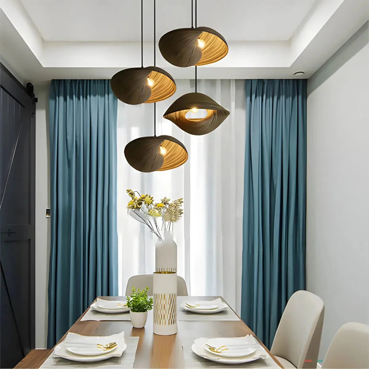 Feyran Creative Art Bamboo Weaving Pendant Light