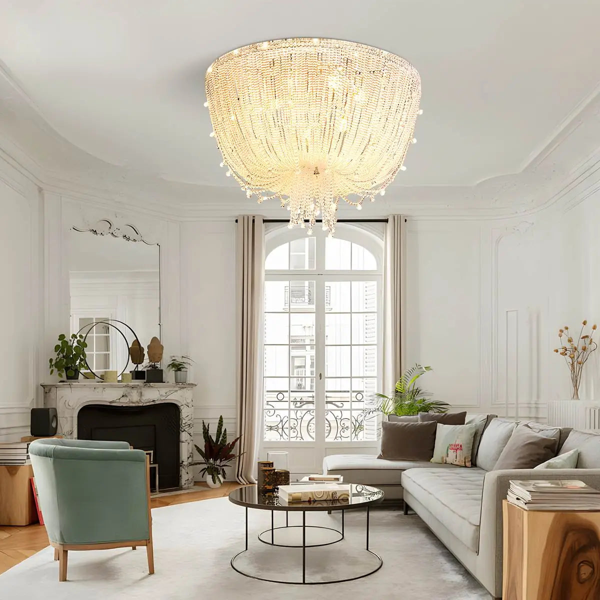 Feyran Creative Crystal Tassel Ceiling Light