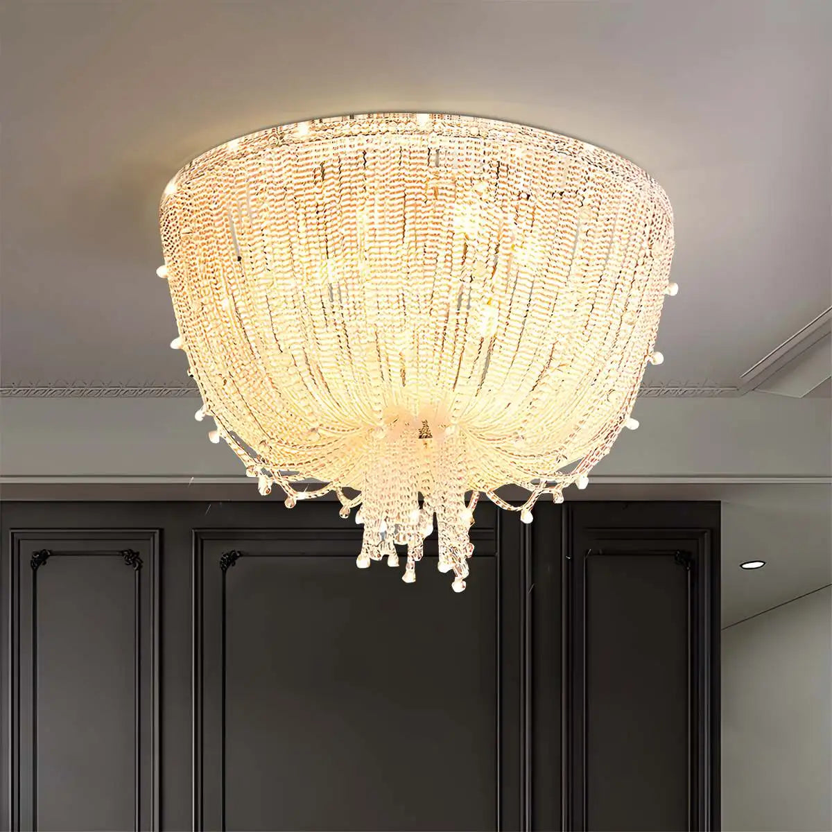 Feyran Creative Crystal Tassel Ceiling Light
