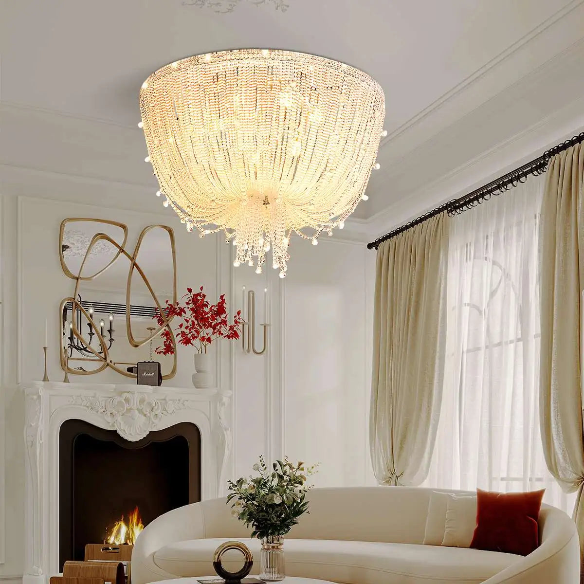 Feyran Creative Crystal Tassel Ceiling Light