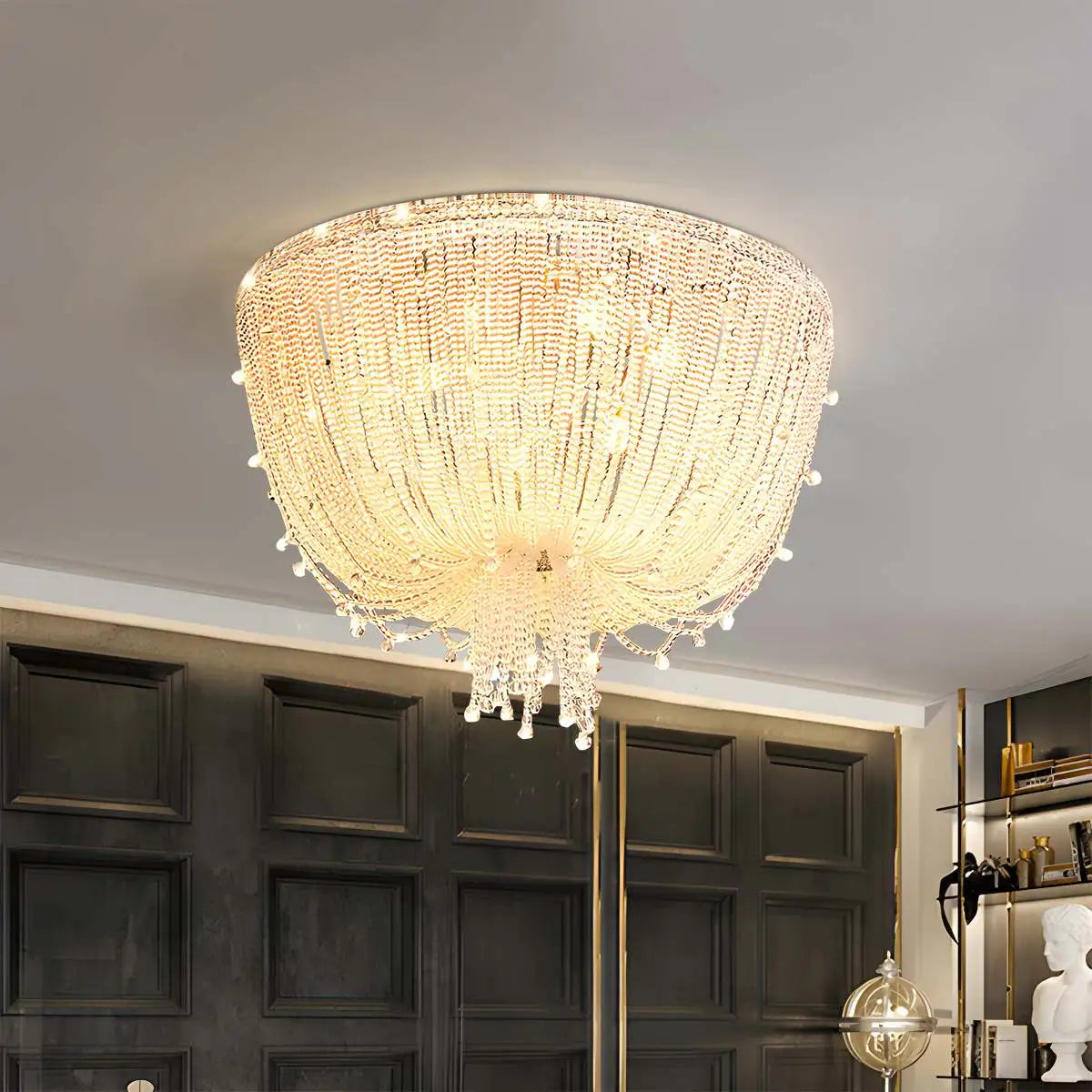 Feyran Creative Crystal Tassel Ceiling Light