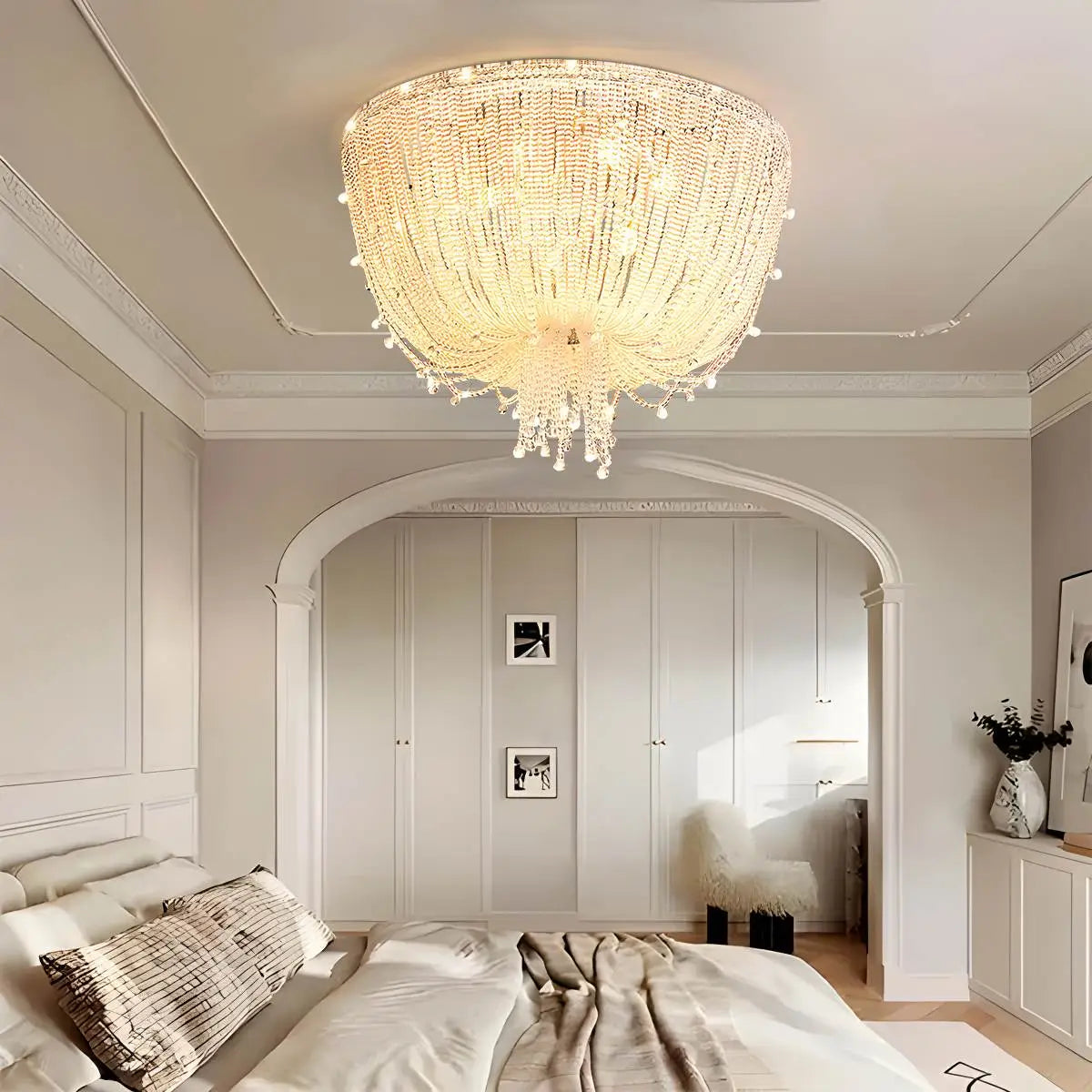 Feyran Creative Crystal Tassel Ceiling Light