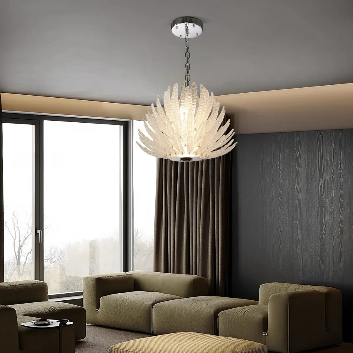 Feyran Creative Pinecone Glass Pendant Light