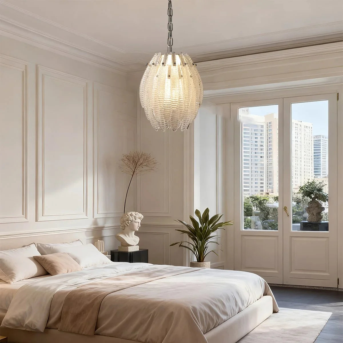 Feyran Creative Pinecone Glass Pendant Light