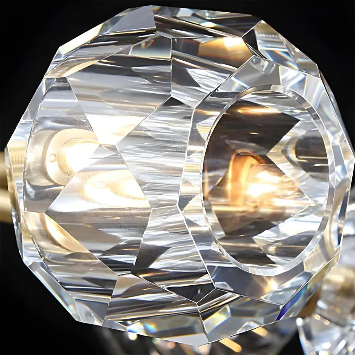 Feyran Crystal Ball Round Cluster Chandelier