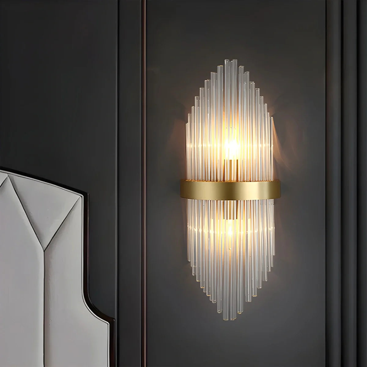 Feyran Crystal Glass Luxury Wall Sconce