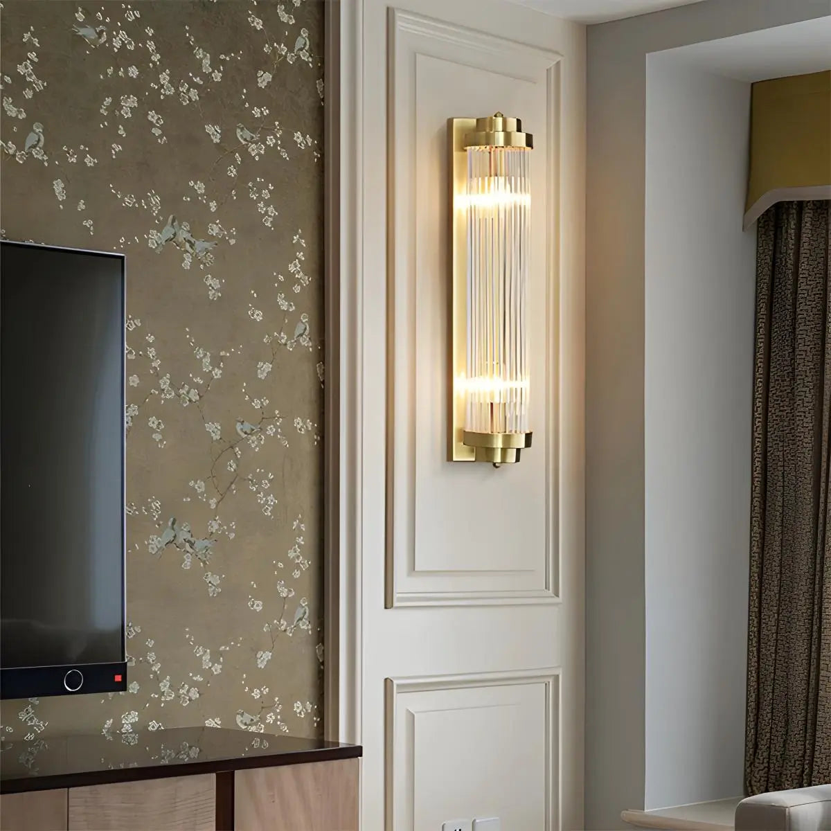 Feyran Crystal Glass Luxury Wall Sconce