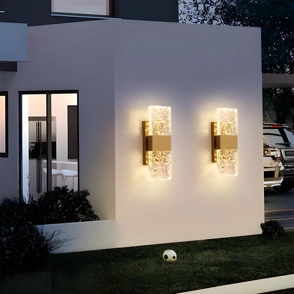 Feyran Crystal Glass Luxury Wall Sconce
