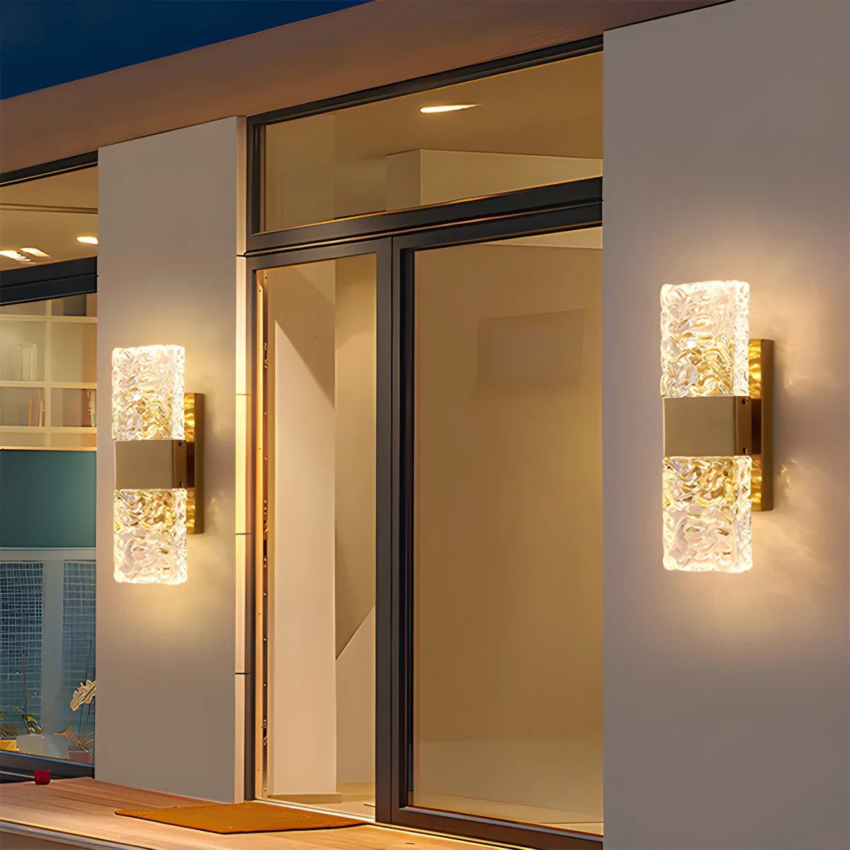 Feyran Crystal Glass Luxury Wall Sconce