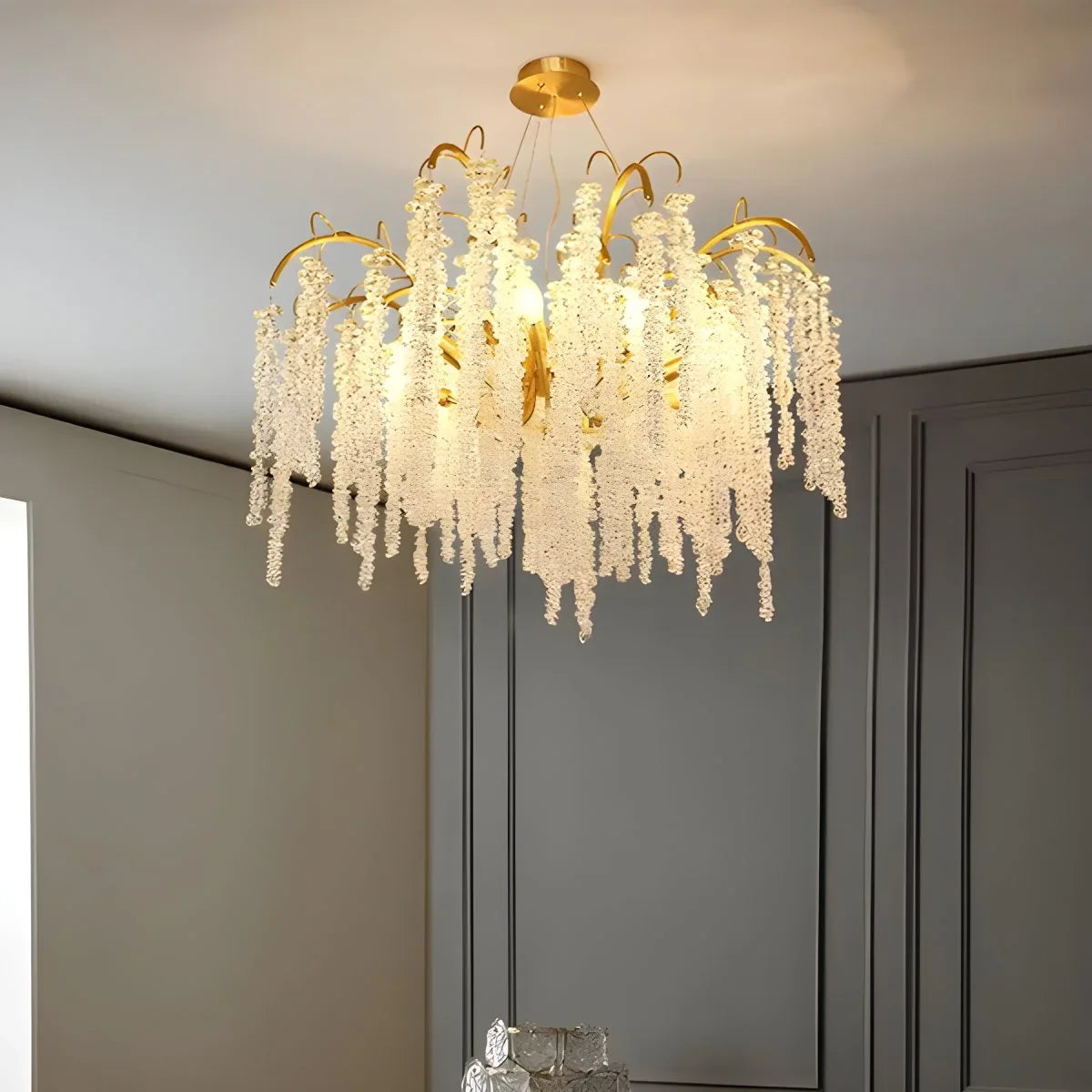 Feyran Crystal Tassel Chandelier for Living Room