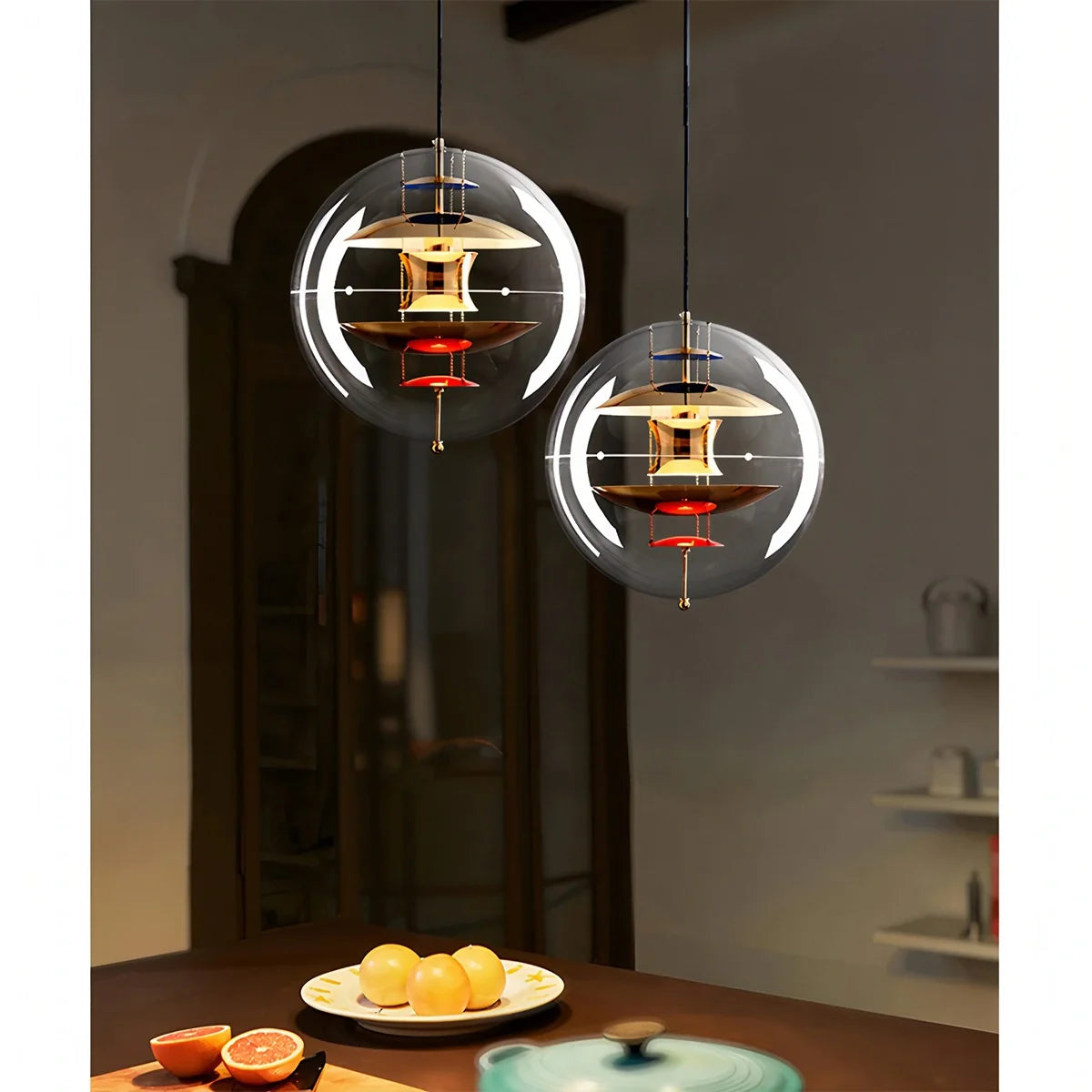 Feyran Danish Globe Dining Room Pendant Light