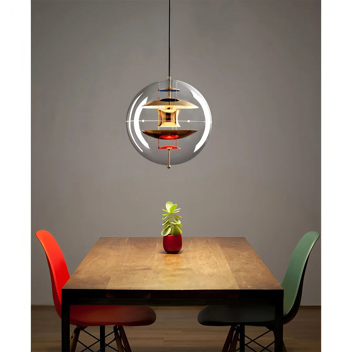 Feyran Danish Globe Dining Room Pendant Light