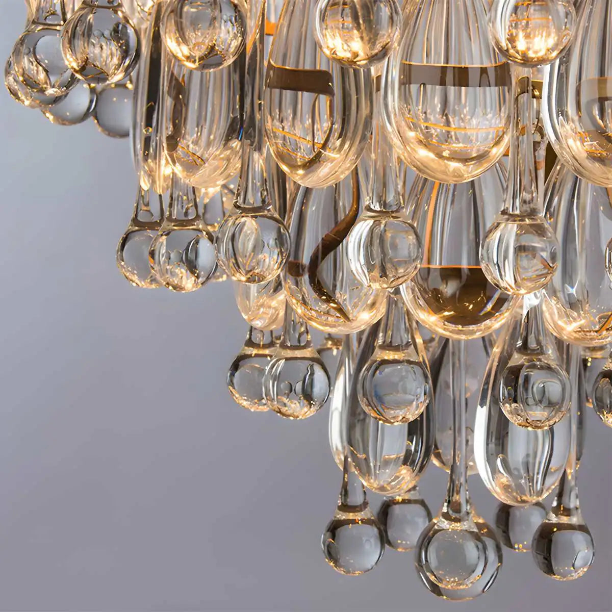 Feyran Droplet Crystal Chandelier for Dining Room