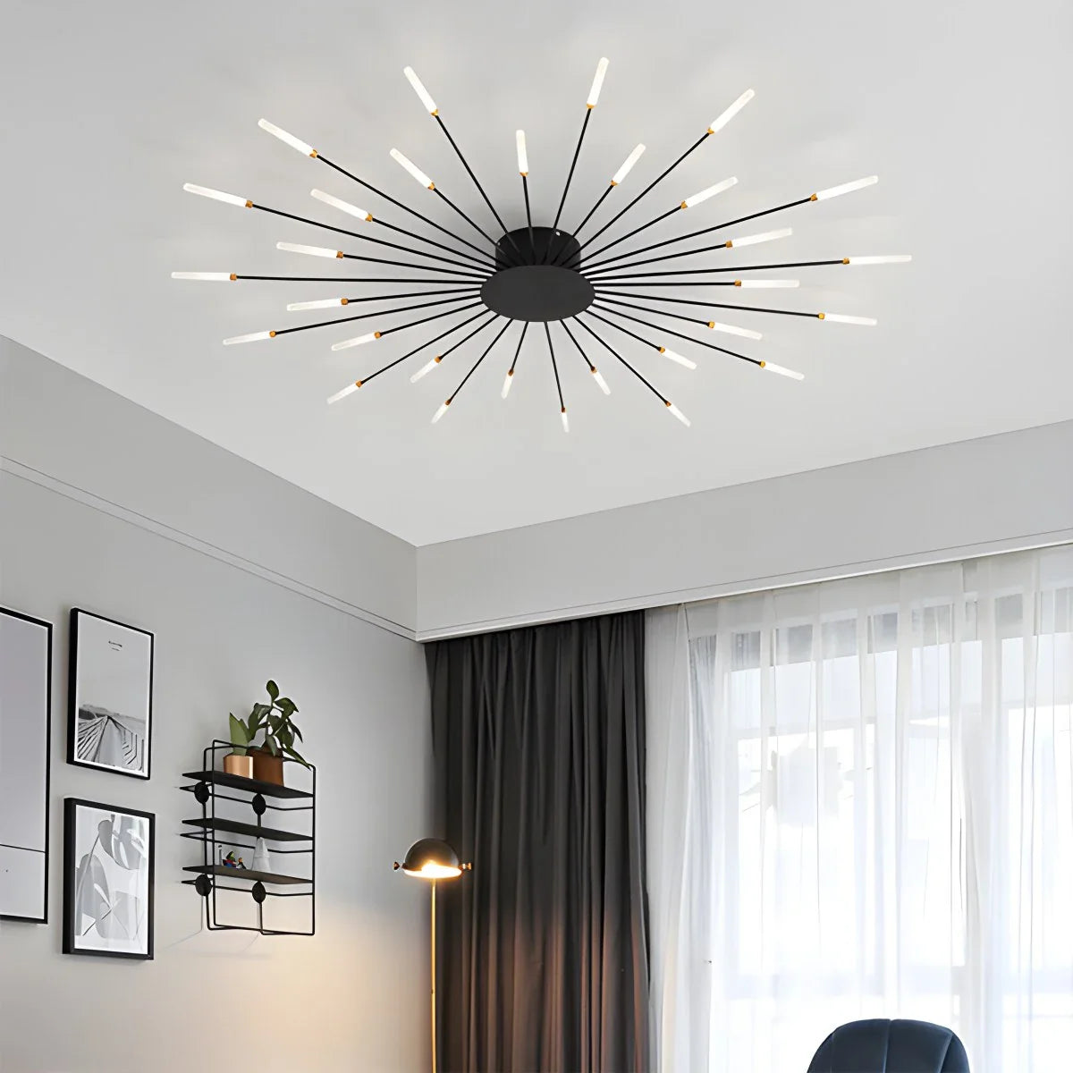 Feyran Fireworks Starburst Ceiling Light