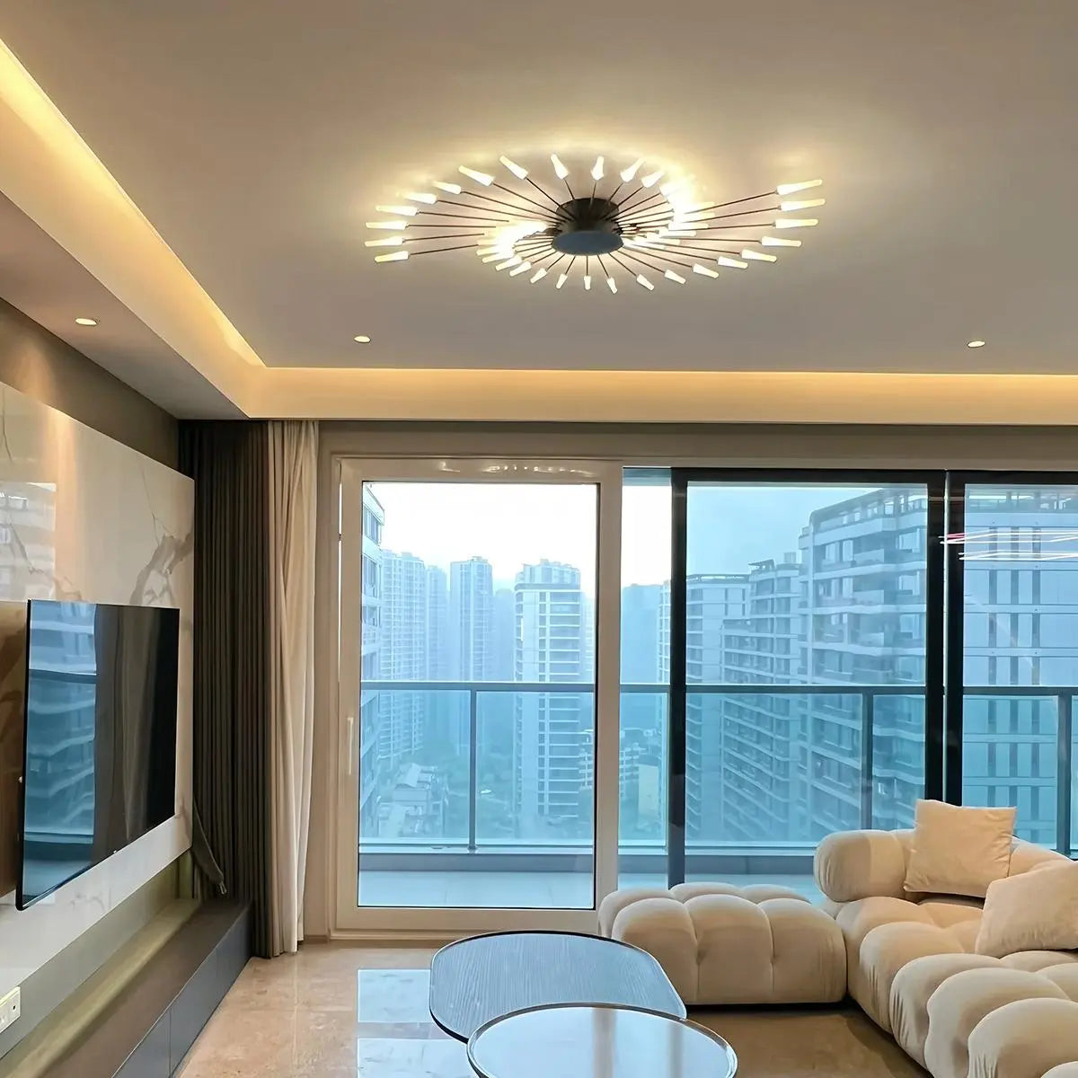 Feyran Fireworks Starburst Ceiling Light