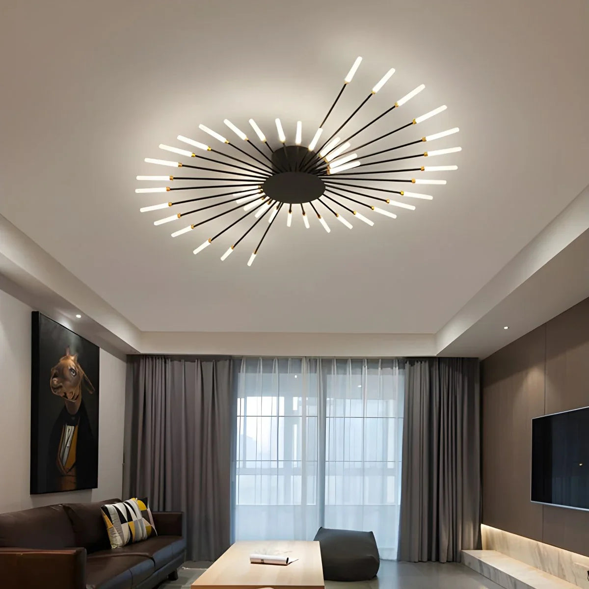 Feyran Fireworks Starburst Ceiling Light