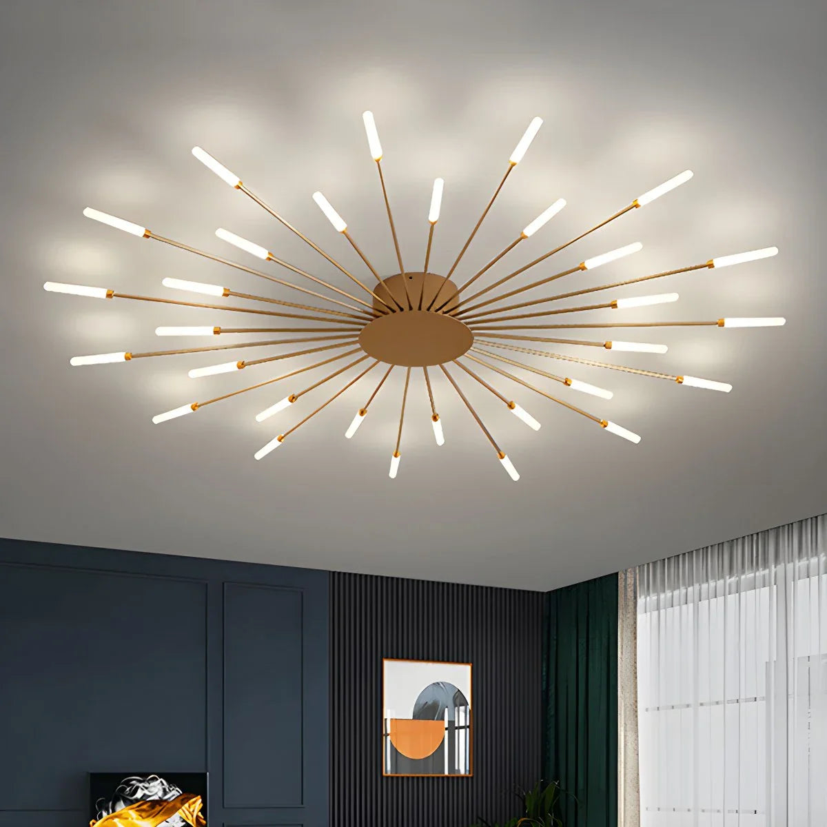 Feyran Fireworks Starburst Ceiling Light