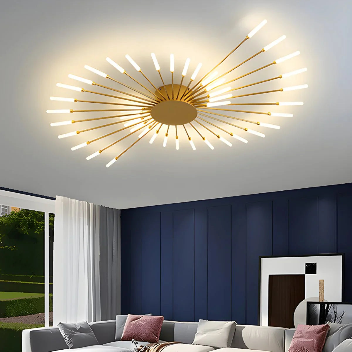 Feyran Fireworks Starburst Ceiling Light