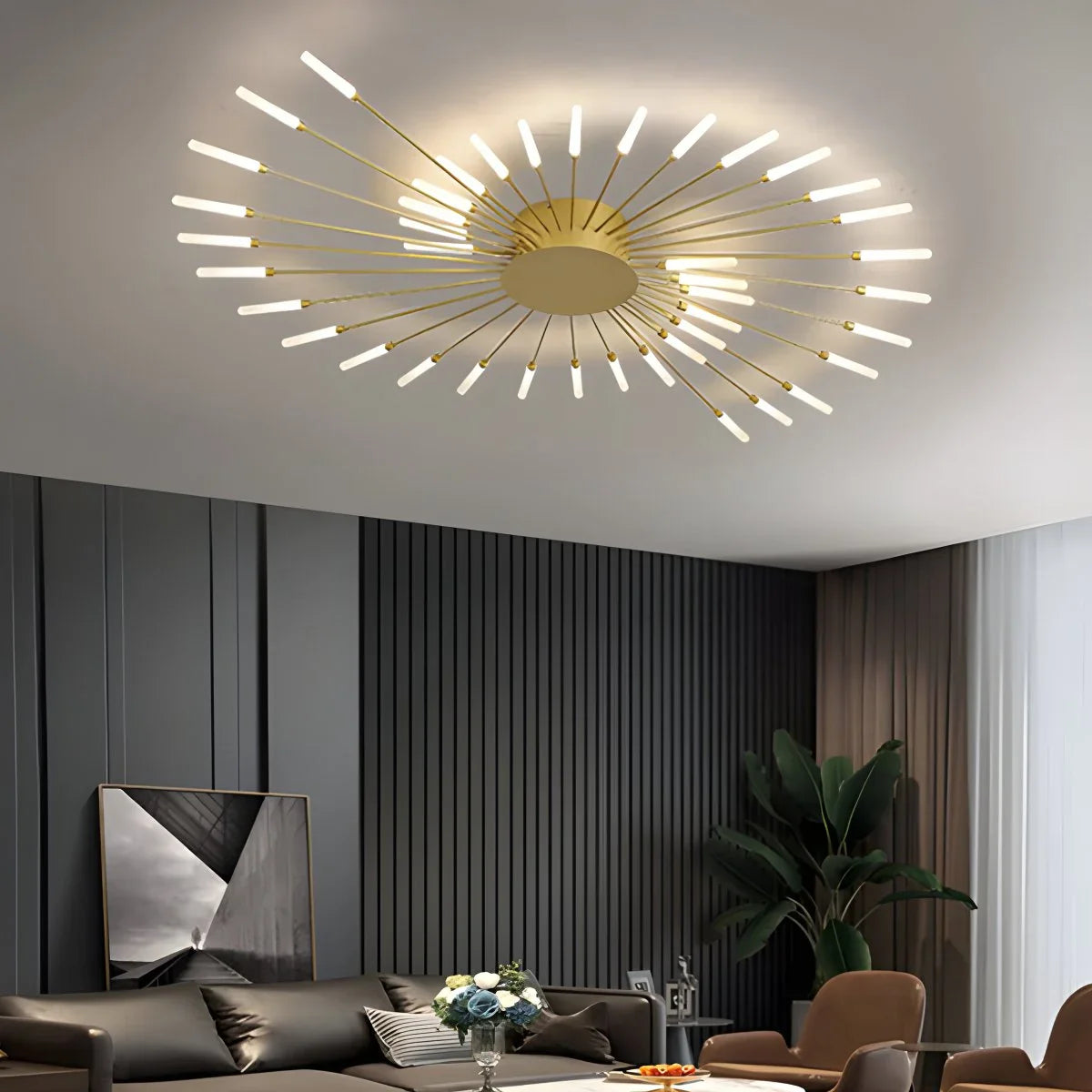 Feyran Fireworks Starburst Ceiling Light