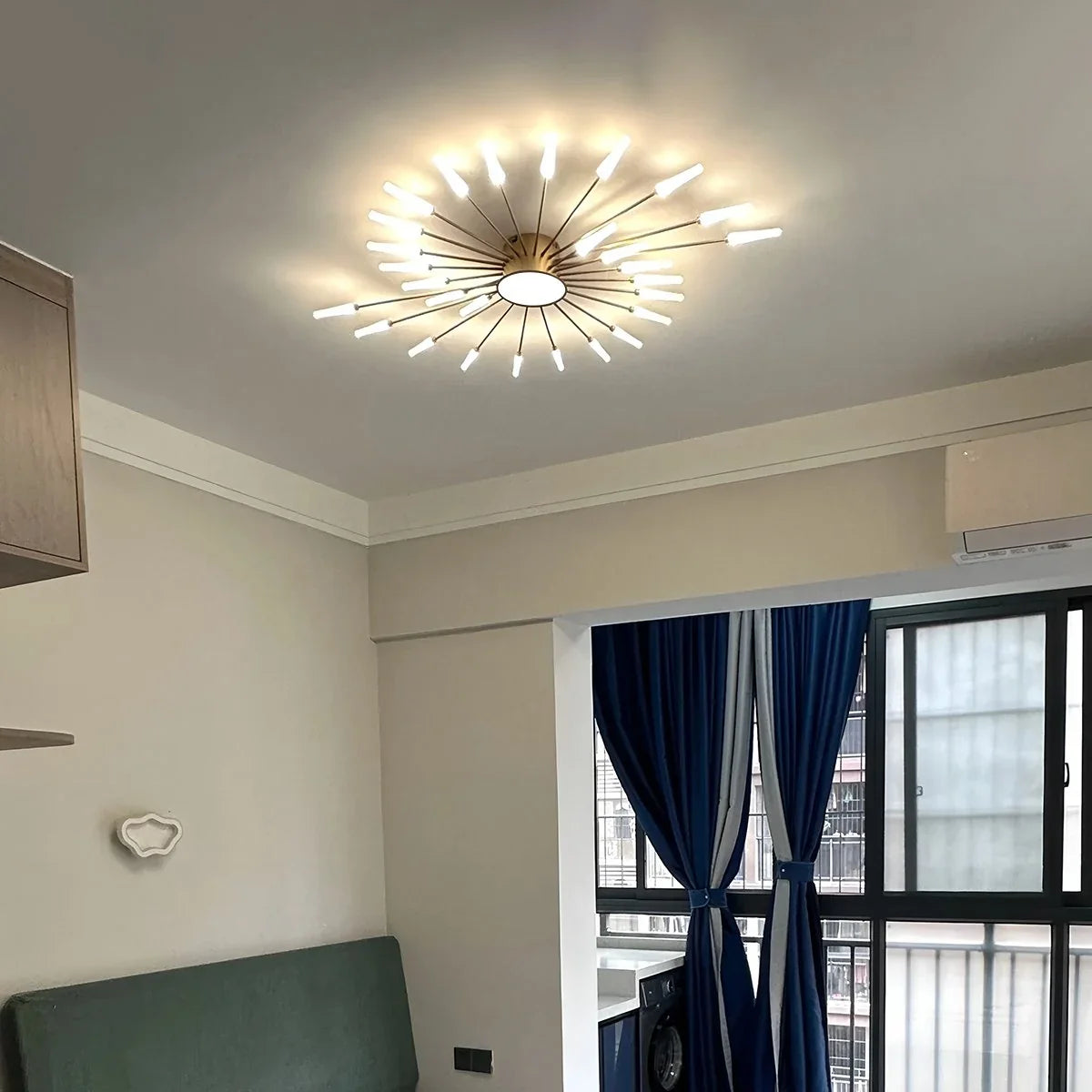 Feyran Fireworks Swirl Ceiling Light for Living Room