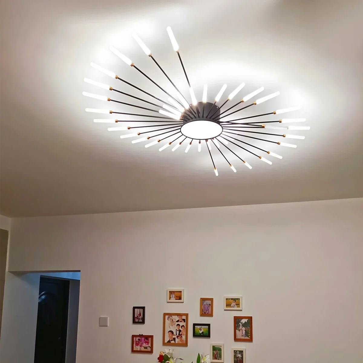 Feyran Fireworks Swirl Ceiling Light for Living Room