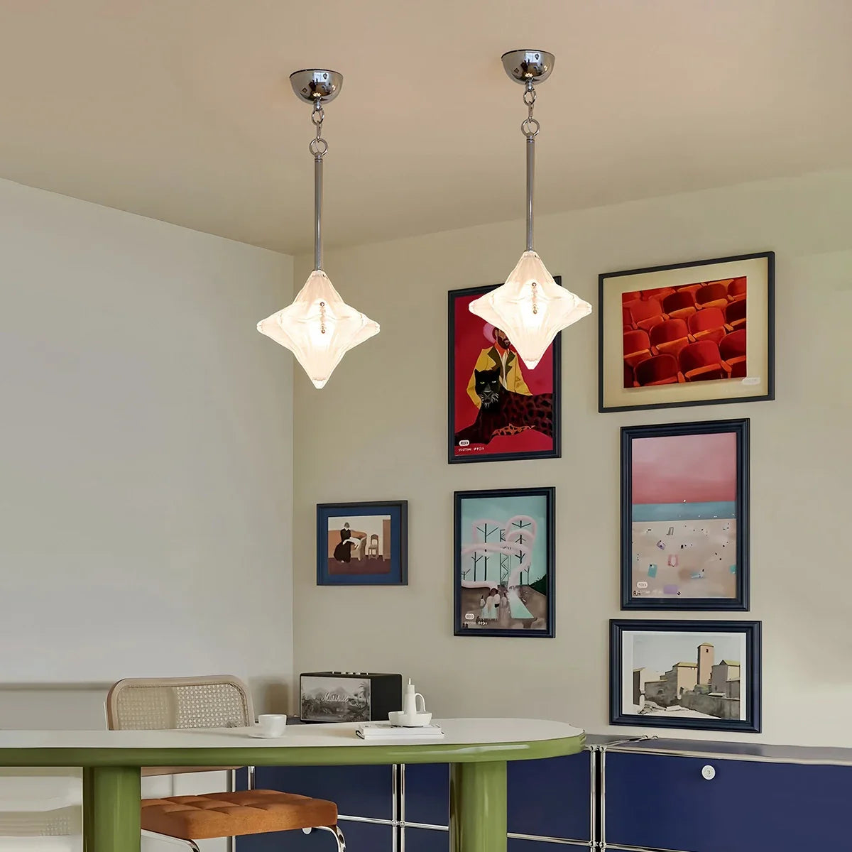 Feyran French Murano Star Glass Pendant Light
