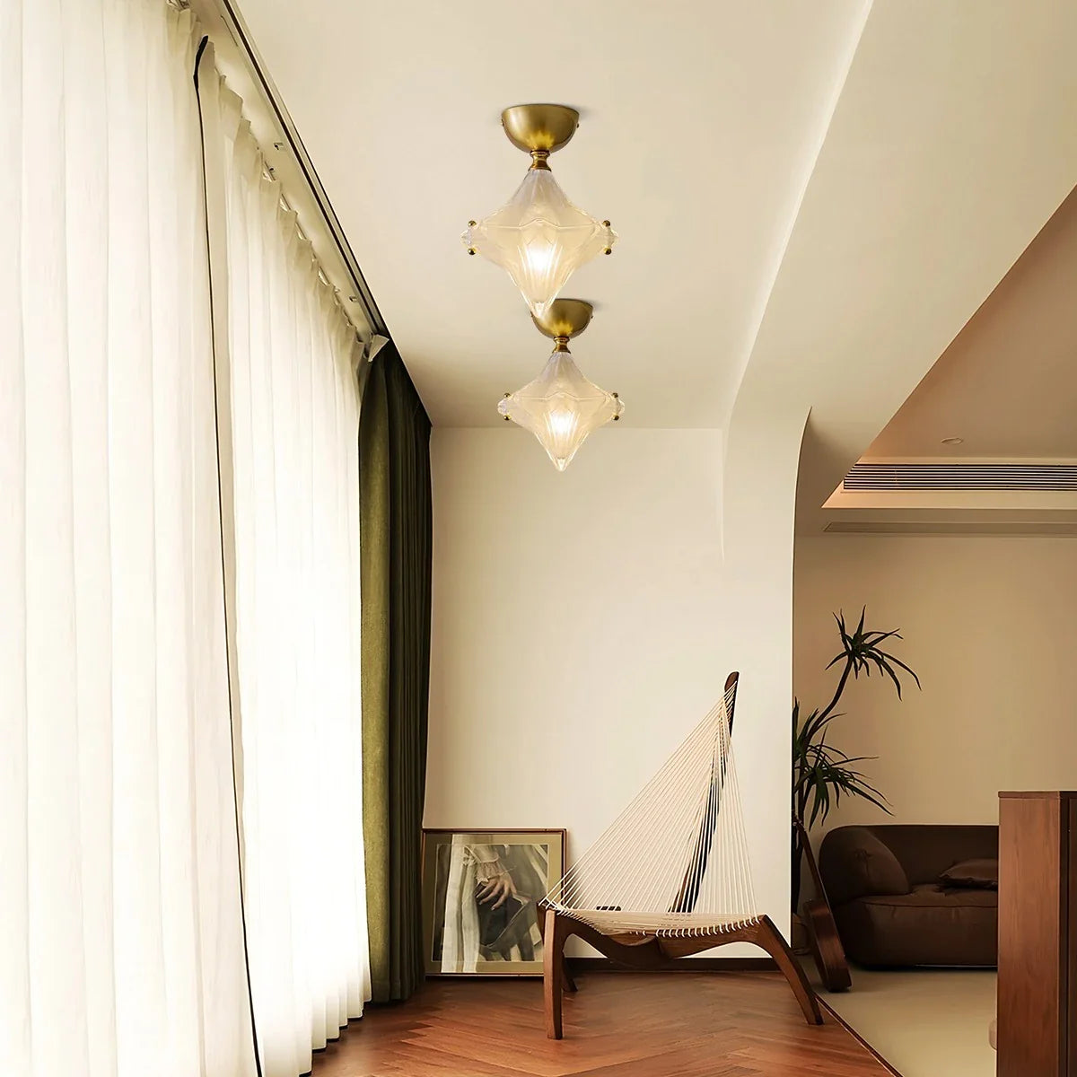 Feyran French Murano Star Glass Pendant Light