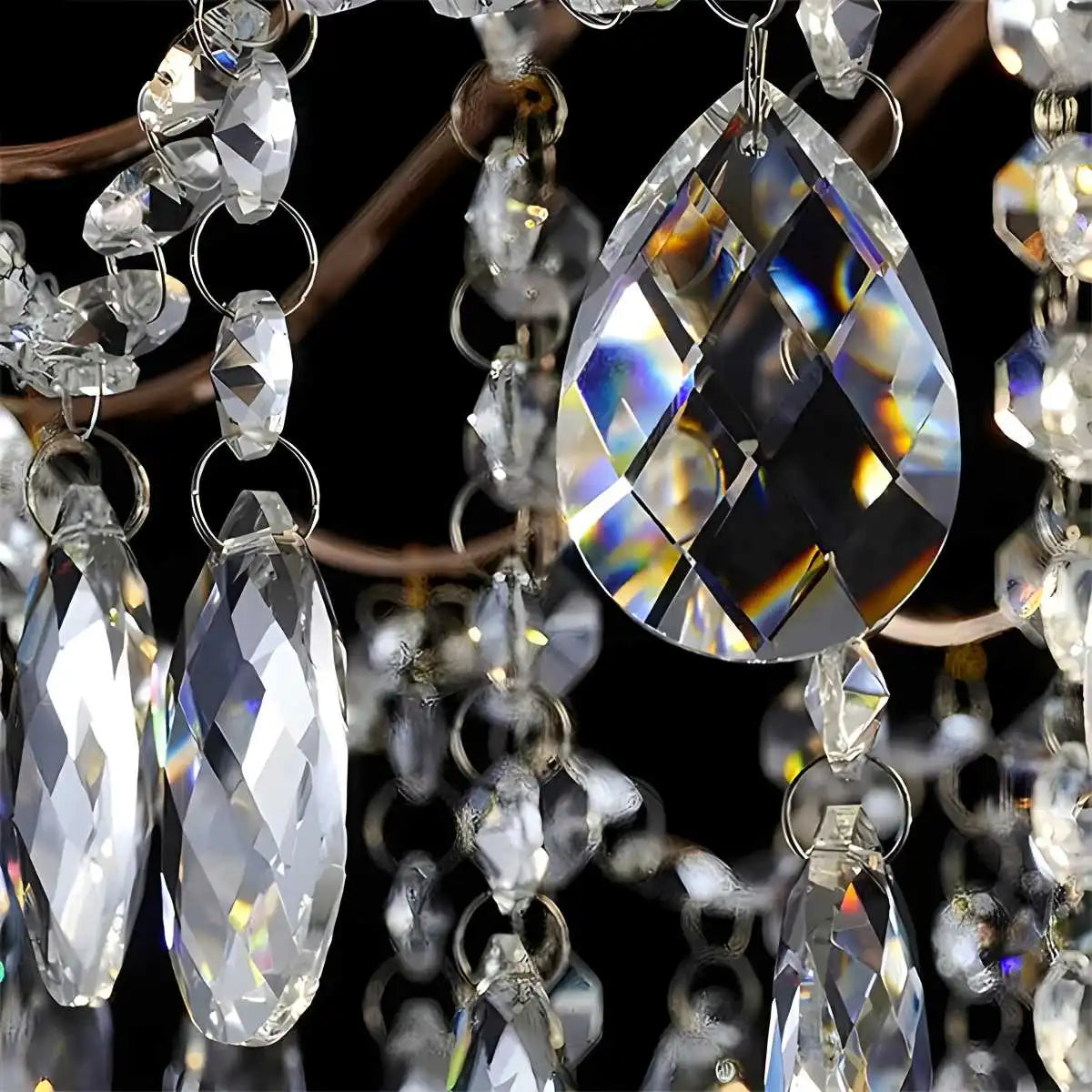 Feyran French Vintage Crystal Ceiling Chandelier