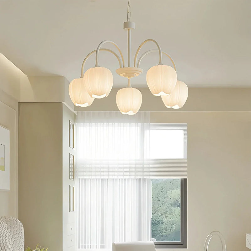 Feyran French Romance Tulip Matcha Chandelier
