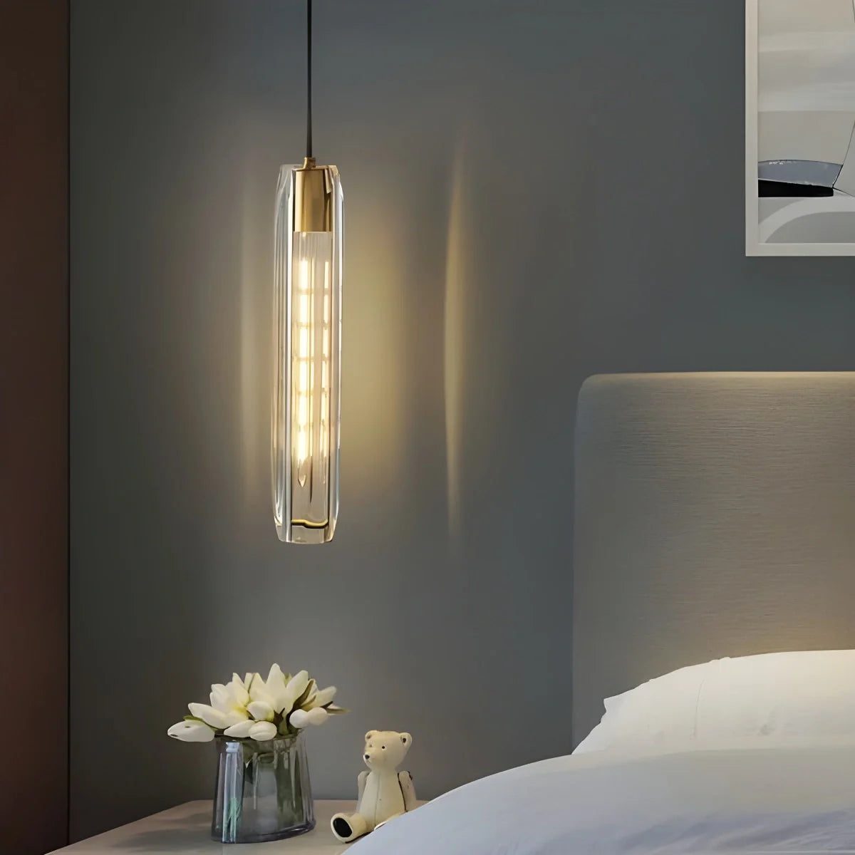 Feyran Hanging Crystal Wall Sconce