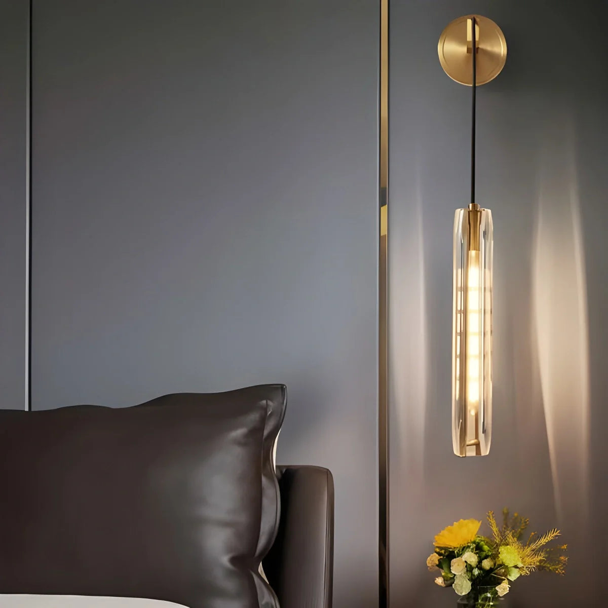 Feyran Hanging Crystal Wall Sconce