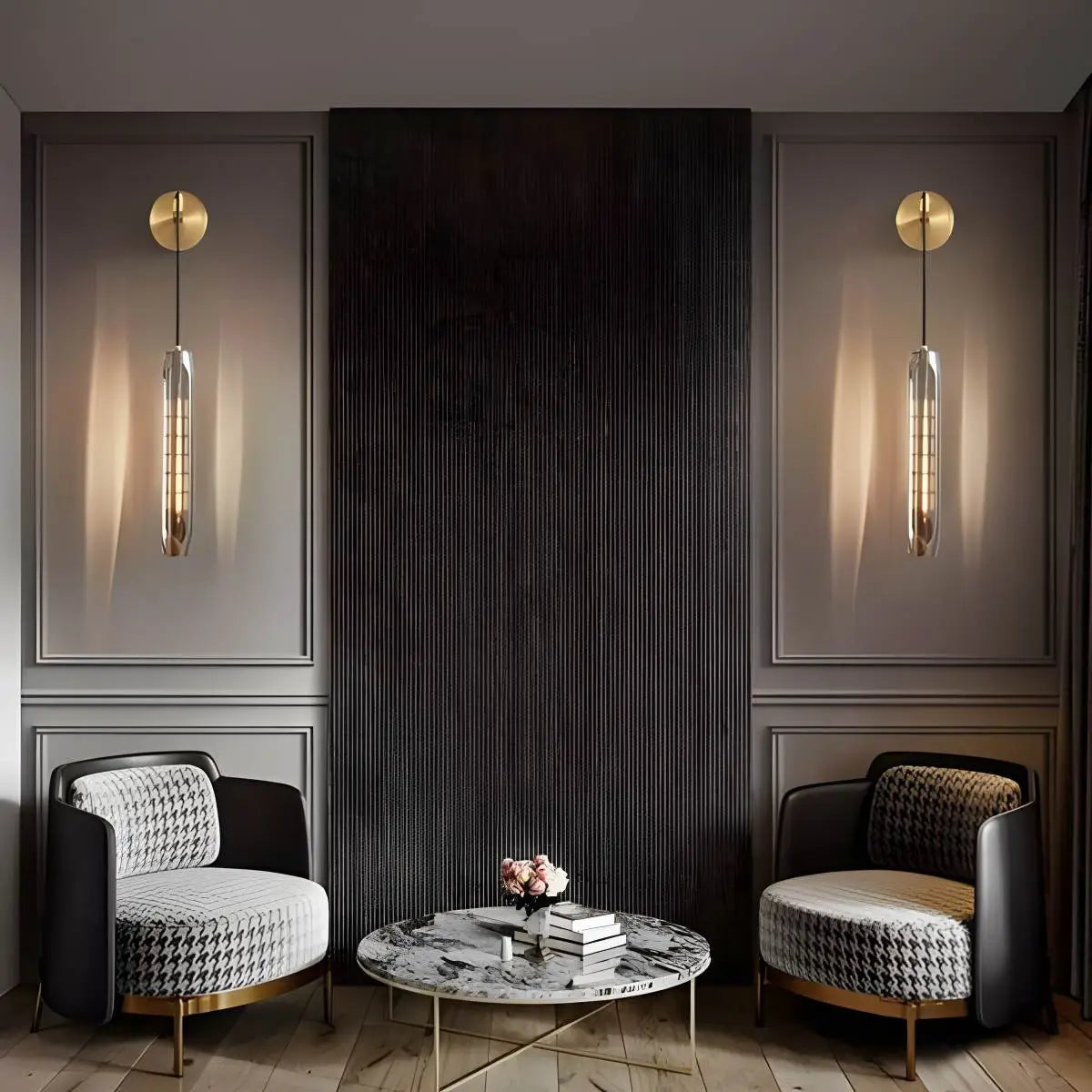 Feyran Hanging Crystal Wall Sconce
