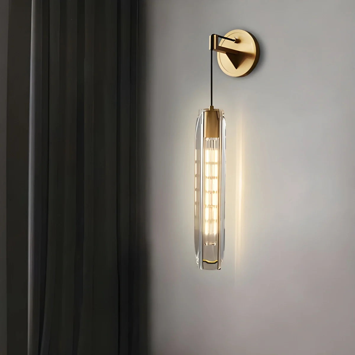 Feyran Hanging Crystal Wall Sconce