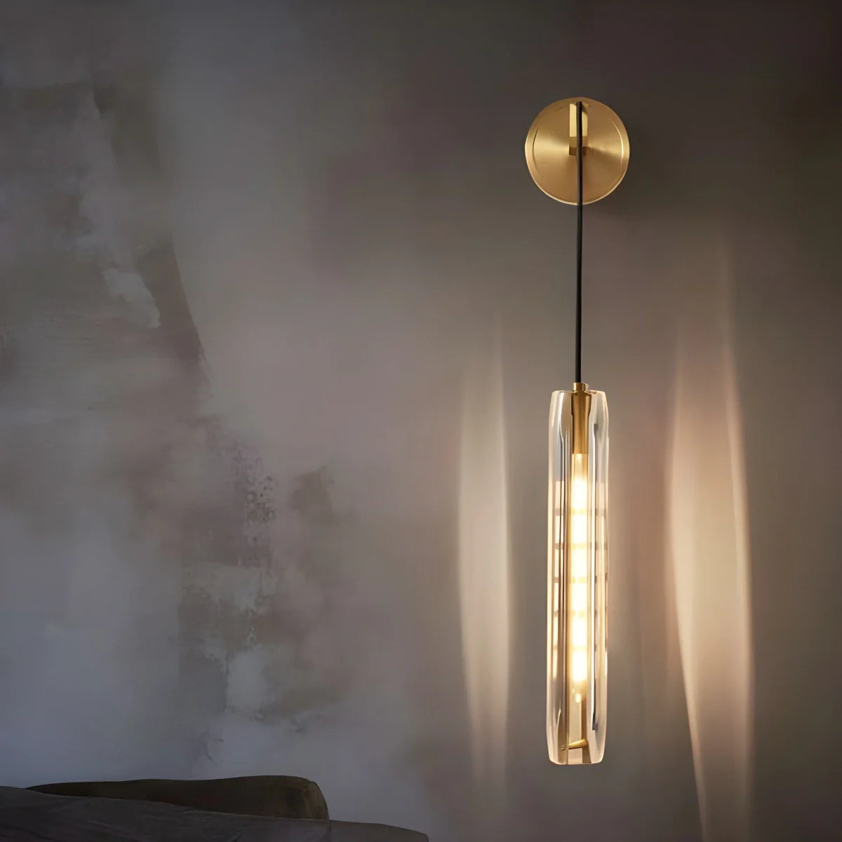 Feyran Hanging Crystal Wall Sconce