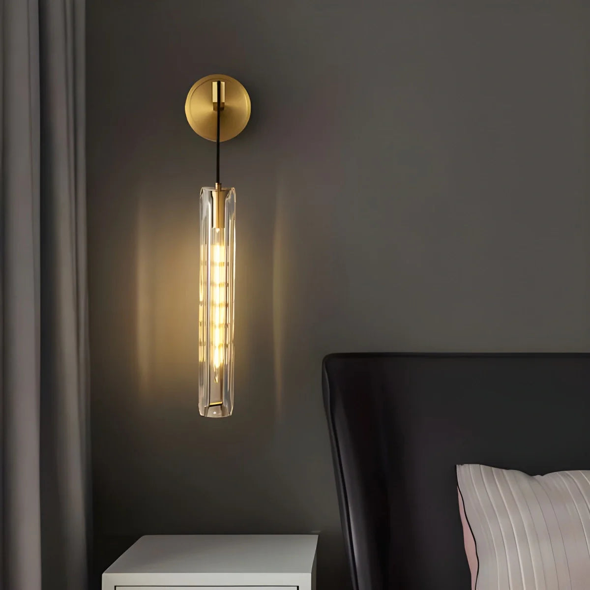 Feyran Hanging Crystal Wall Sconce