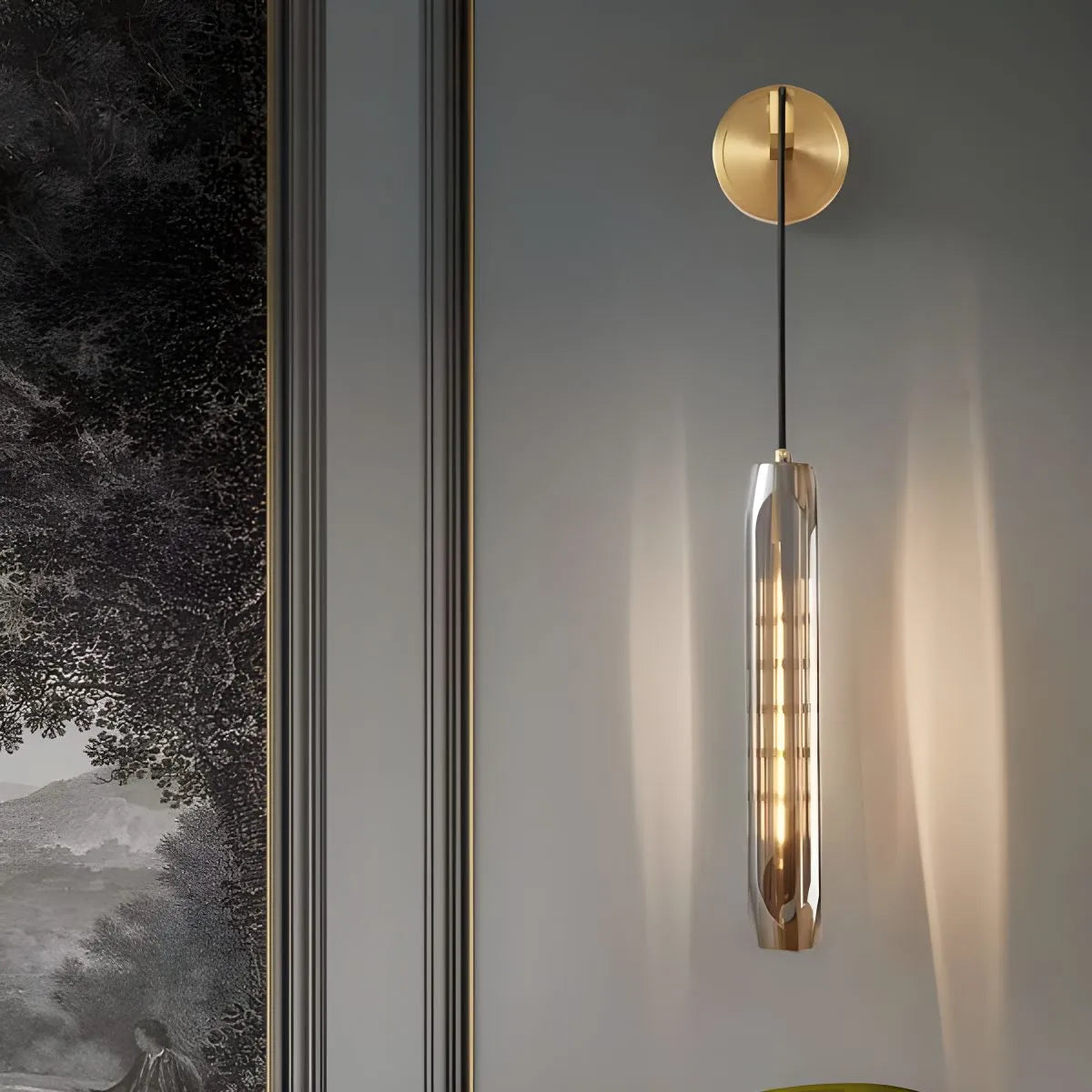 Feyran Hanging Crystal Wall Sconce