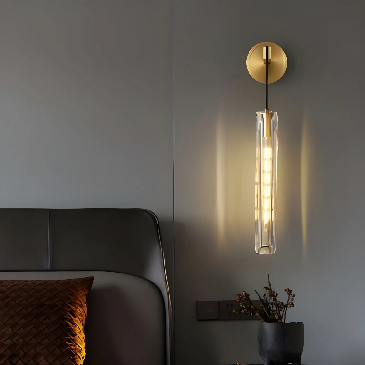 Feyran Hanging Crystal Wall Sconce