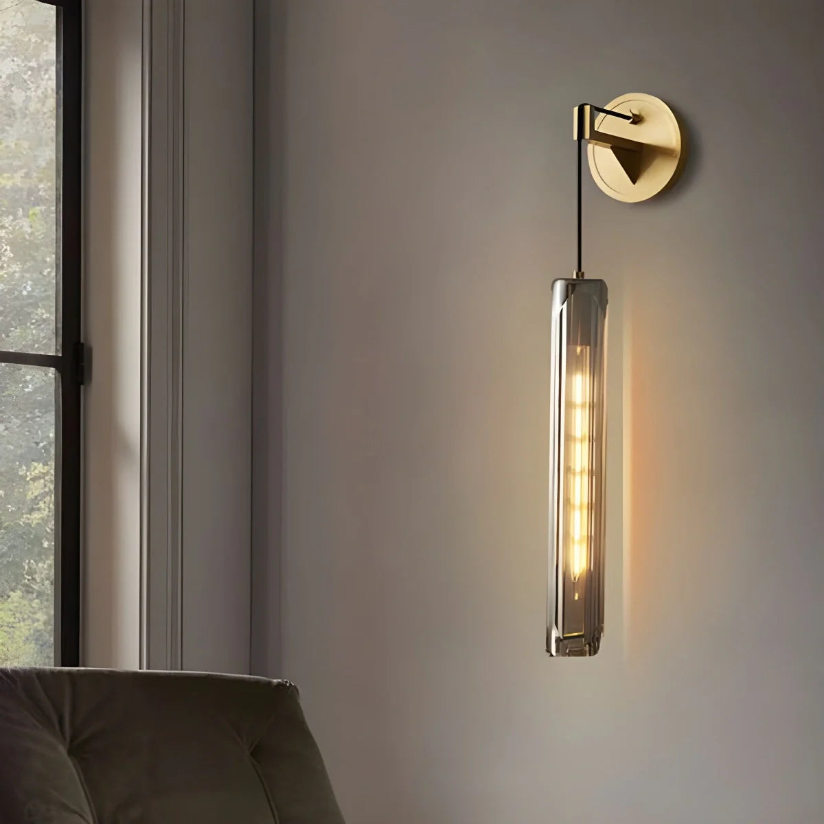 Feyran Hanging Crystal Wall Sconce