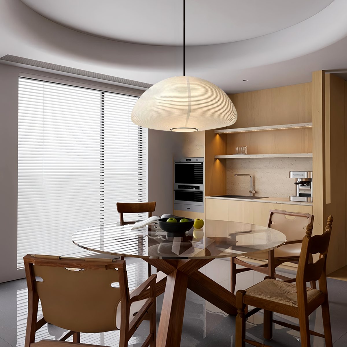 Feyran Hikari Paper Lantern Pendant Light for Bedroom