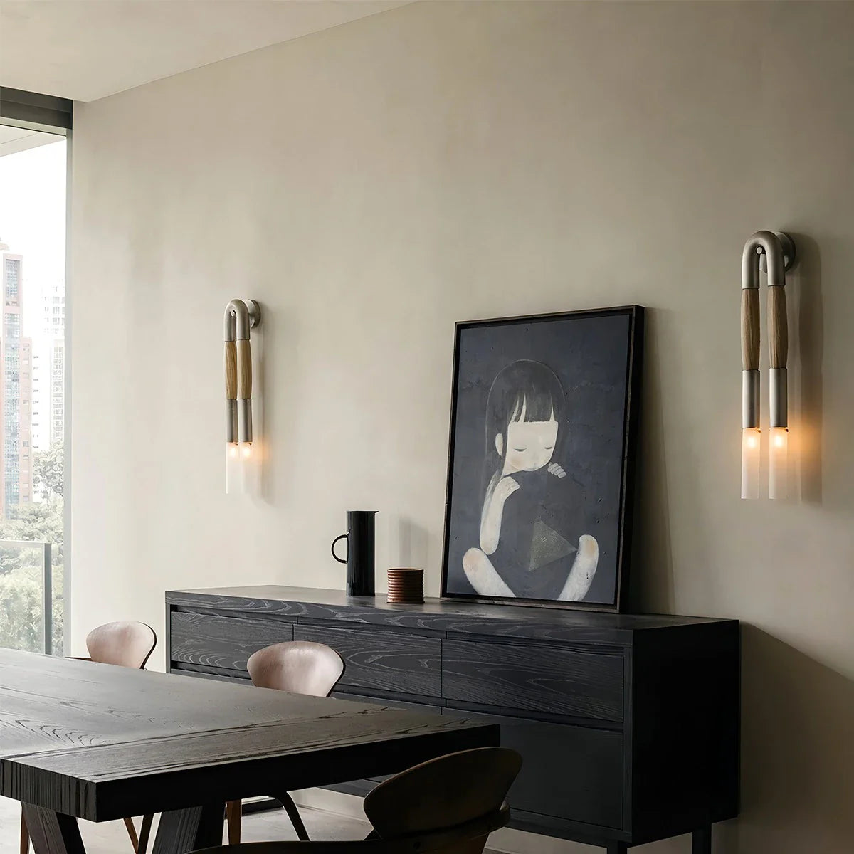 Feyran Horsehair U-Shaped Wall Lamp