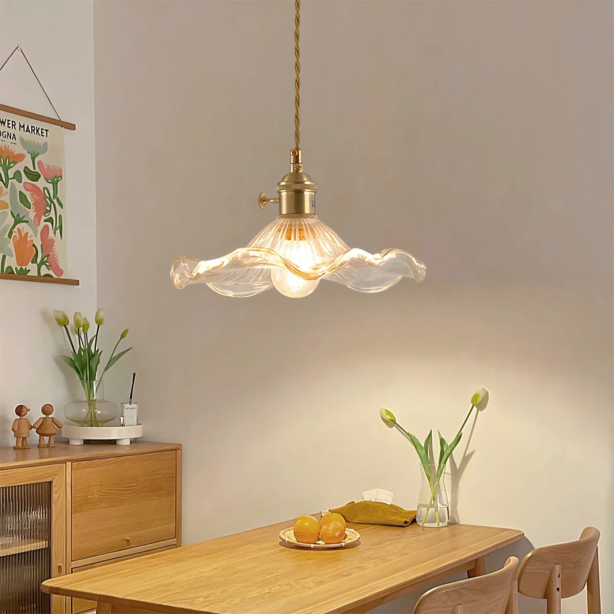 Feyran Isabel Glass Pendant Light for Kitchen Island