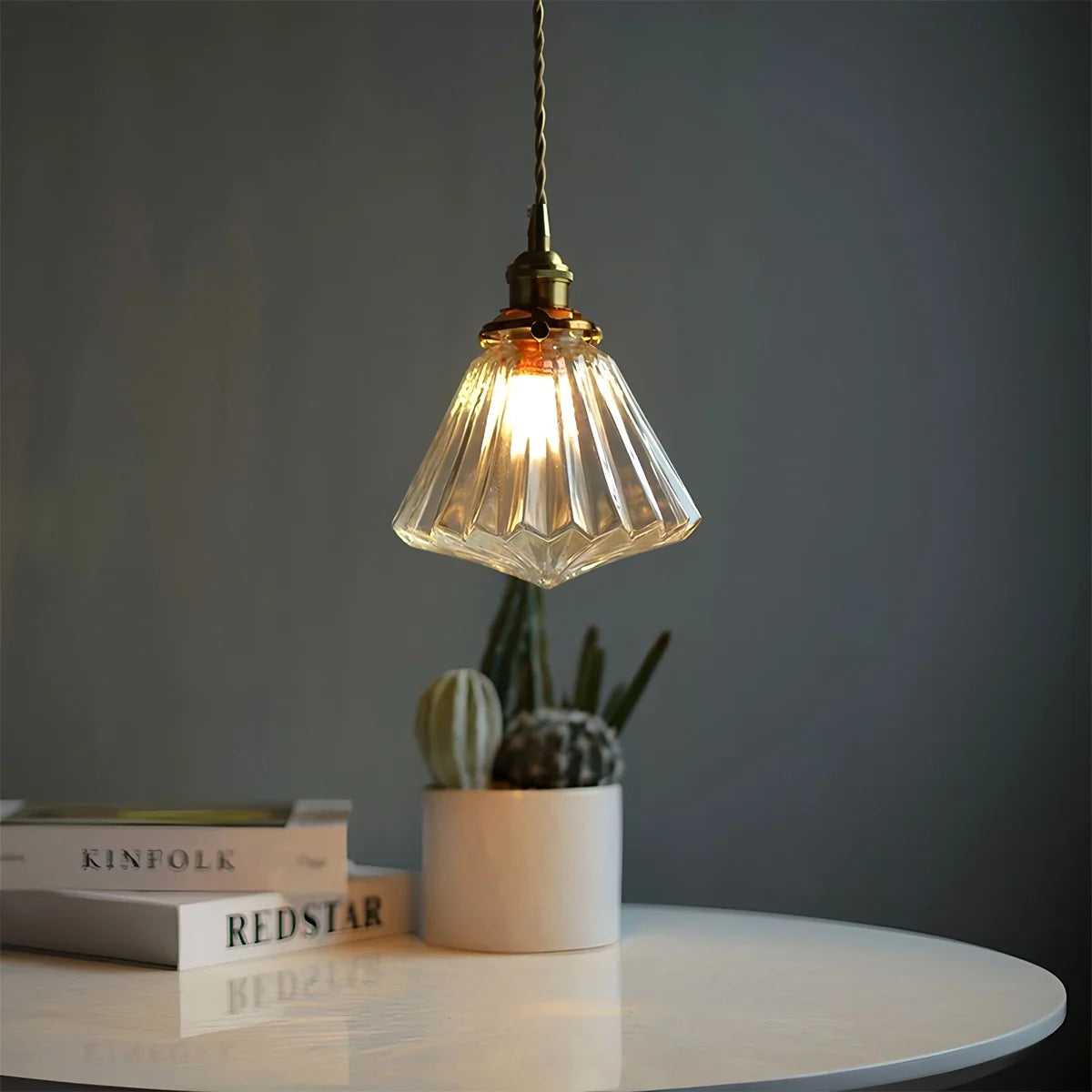 Feyran Isabel Glass Pendant Light for Kitchen Island