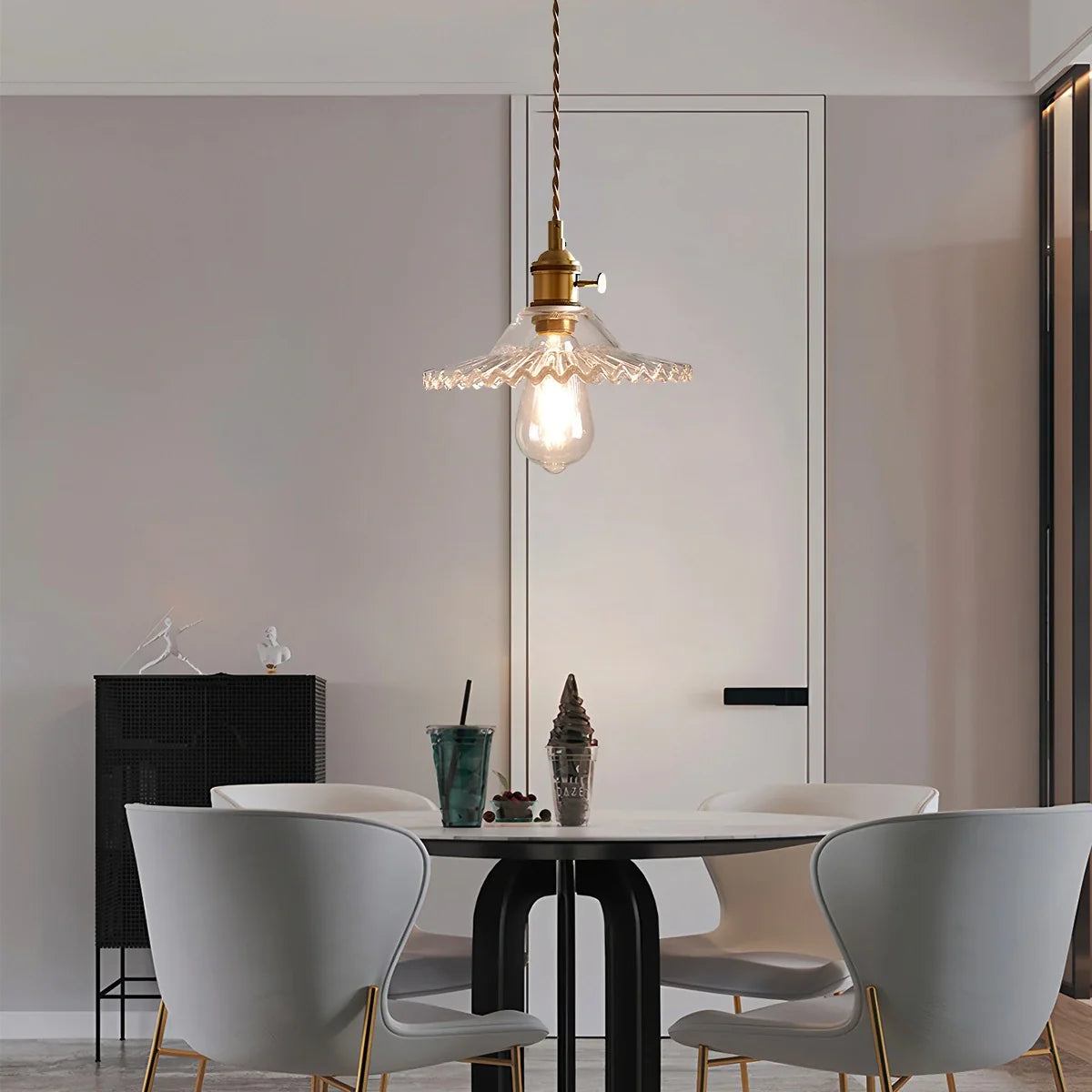 Feyran Isabel Glass Pendant Light for Kitchen Island