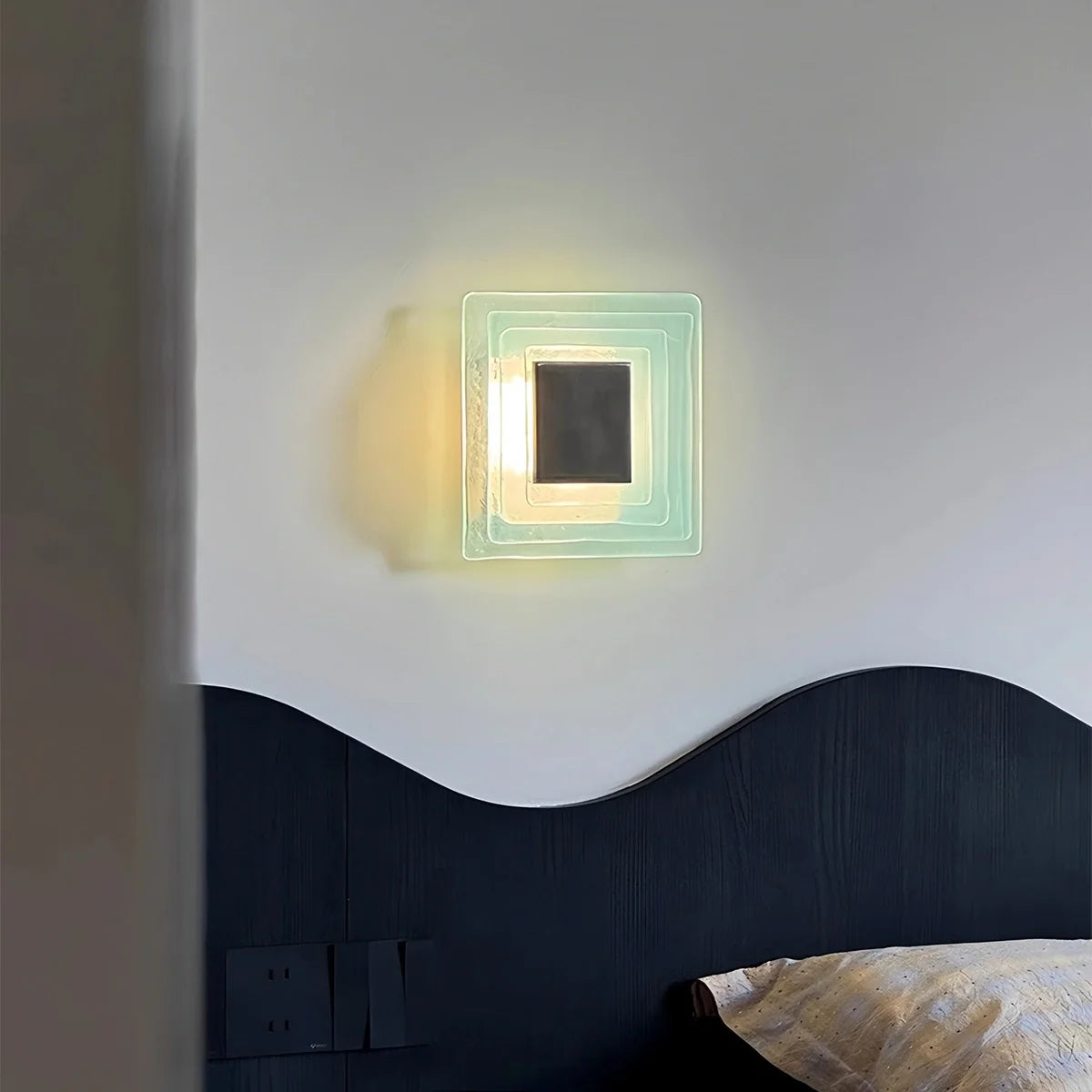 Feyran Italy Murano Water Ripple Glass Wall Lamp