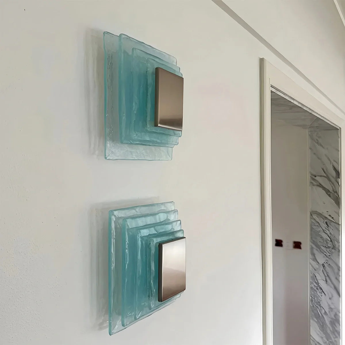 Feyran Italy Murano Water Ripple Glass Wall Lamp