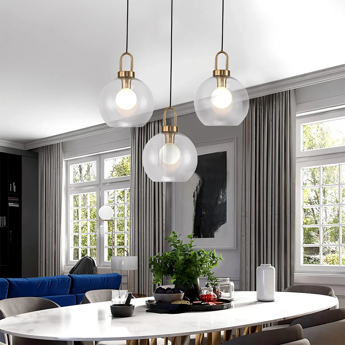 Feyran Kanani Frosted Glass Pendant Light for Kitchen